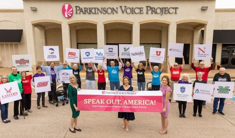 Samantha Elandary from the Parkinson Voice Project.